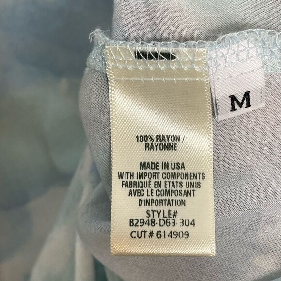 Bella Dahl Capri Button Down Shirt Blue M - Picture 8 of 9